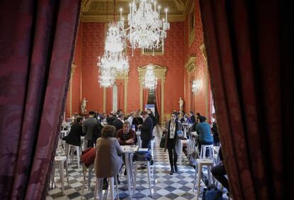 Les reunions entre empreses i inversors se celebren a la Llotja de Mar, seu de la Cambra de Comerç de Barcelona.