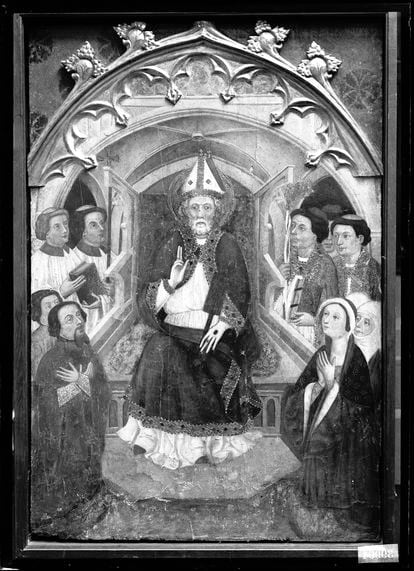 'San Pedro en cátedra', de Pere Serra, segunda mitad del siglo XIV. / F. J.M.R.
