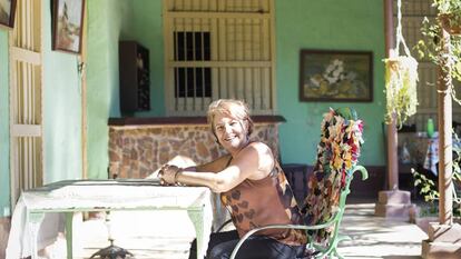 Cristina Prada Béquer en su casa de Trinidad.