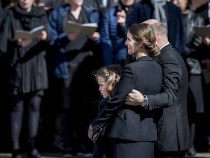 Anders Holch Povlsen, con su esposa Anne, y su hija Astrid.