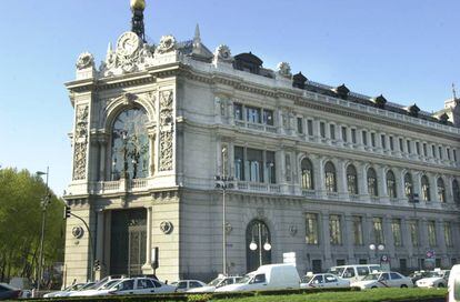 Fachada del Banco de Espa&ntilde;a.