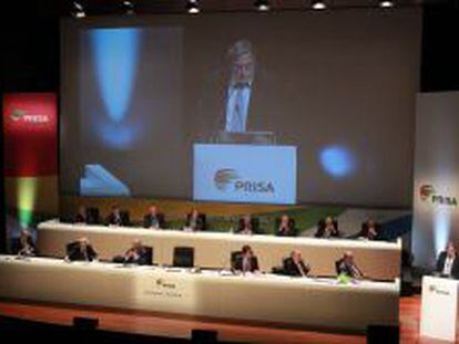 Junta de accionistas de PRISA el pasado mes de julio.