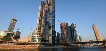 La ciudad de Dubai desde el Canal