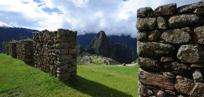 Vista del Machu Picchu, desde el hotel Santuary Lodge.