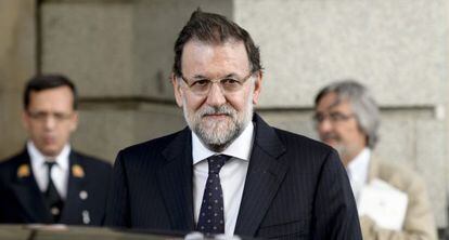Mariano Rajoy abandona el Congrés dimecres passat.