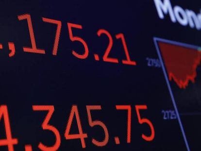 Detalle de los puntos que perdió el Dow Jones en la sesión del 5 de febrero