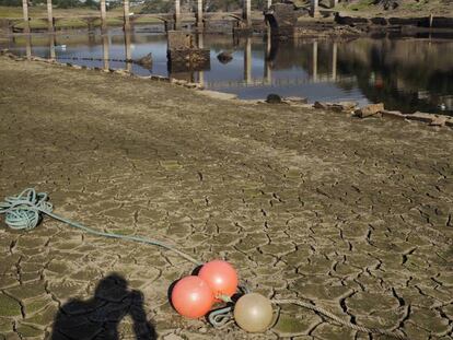 Estado en el que se encuentra el embalse de Portomarín, en Lugo.