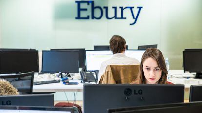 Logo de Ebury, la 'fintech' global especializada en pagos internacionales e intercambio de divisas. Foto cedida por la Ebury.