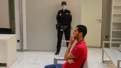 Bilal Jfita, durante el juicio en la Audiencia Nacional, el pasado abril.
