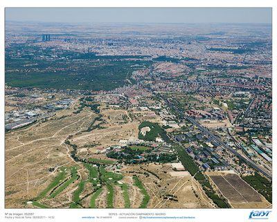 Vista aérea de la zona donde se llevará a cabo el proyecto urbanístico conocido como Operación Campamento.