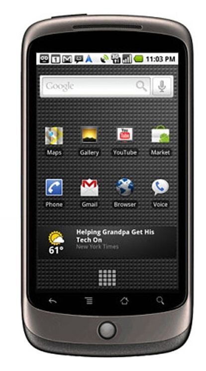 Nexus One dispone de una pantalla táctil y pesa 130 gramos.