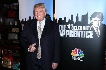 Trump, en la alfombra roja de El Aprendiz en 2015 en Nueva York.


