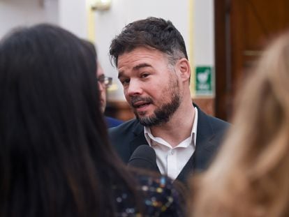 El portavoz de ERC en el Congreso, Gabriel Rufián.