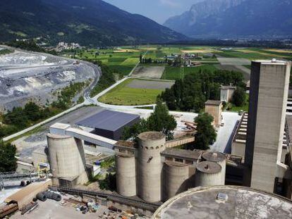 Instalaciones de Holcim en Untervazen, Suiza