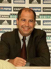 BALONCESTO: El técnico del Real Madrid, Javier Imbroda, durante una conferencia de prensa.