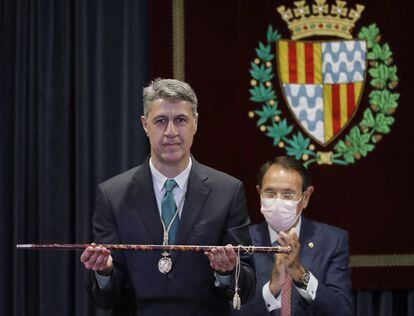 Xavier García Albiol, durante su toma de posesión como alcalde, en 2019.