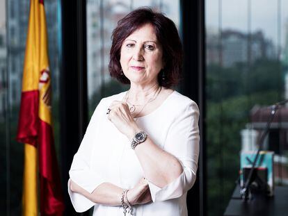 Teresa Peramato, fiscal de Violencia sobre la Mujer, en su despacho, en mayo de 2021.