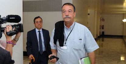 Joan Villadelprat, este martes en el Parlamento vasco.