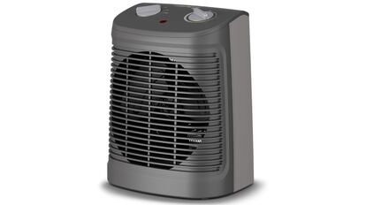 El modelo de calefactor portátil Rowenta Instant Confort se vende en un tono grisáceo mate.