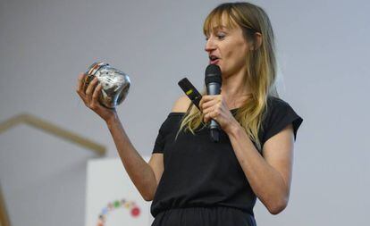 Bea Johnson, durante una conferencia en Cascais, Portugal, en septiembre pasado.