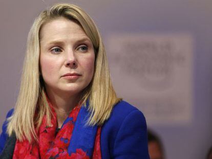 Marissa Mayer, consejera delegada de Yahoo, en Davos