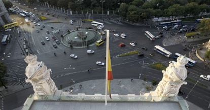 El mirador del Palacio de Cibeles ofrece una perspectiva &uacute;nica de la plaza