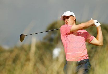 Spieth, este sábado en el Open.
