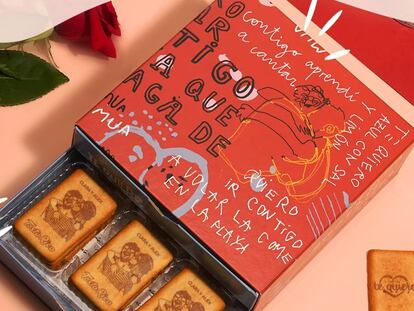 Incluyen cajas con diseños exclusivos inspirados en el amor, como la opción de Tosta Rica, ¡ideal para San Valentín!