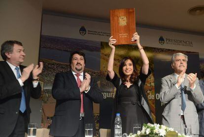 La presidenta Fernández en un acto público este jueves.