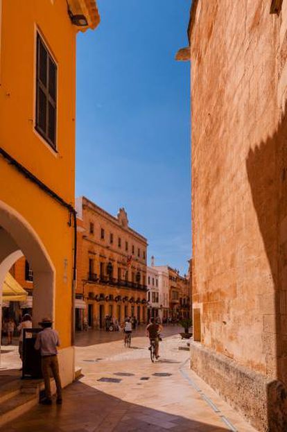Calles del centro histórico de Ciudadela (Menorca).