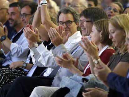 Artur Mas al final del Congrés Fundacional de la nova Convergència.