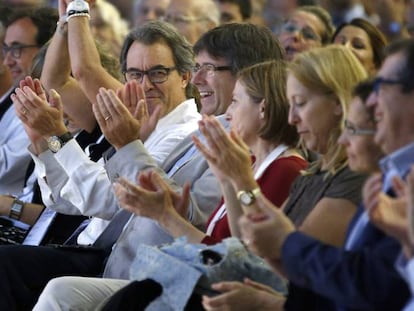 Artur Mas al final del Congrés Fundacional de la nova Convergència.