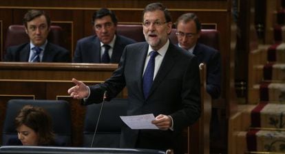 Rajoy, en el Congreso de los Diputados