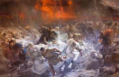 'Los últimos días de Pompeya' (1900), de Ulpiano Checa, pintor originario de Colmenar de Oreja.