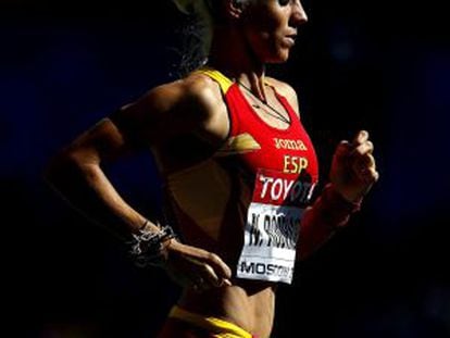 Natalia Rodr&iacute;guez, en los Mundiales de Atletismo Mosc&uacute; 2013 