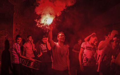 Enfrentamientos en El Cairo (Egipto) entre partidarios y opositores del derrocado presidente Mursi en el segundo aniversario de su caída.