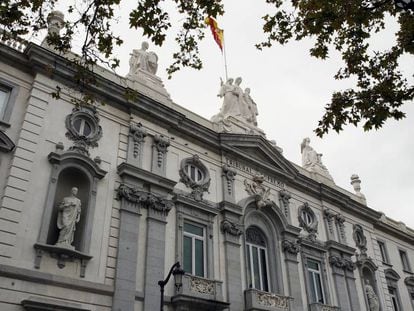Fachada del Tribunal Supremo, en Madrid, en una imagen de archivo.