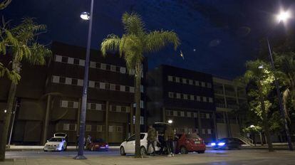 Zona junto a la Escuela de Ingeniería de Sevilla, el pasado miércoles por la noche.