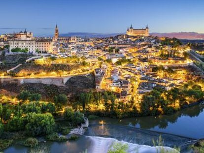 Vista de Toledo al atardecer.