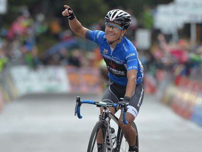 El ciclista colombiano Julian Arredondo, ganador de la etapa. 