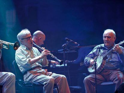 Woody Allen el martes en el festival Jardins de Pedralbes.