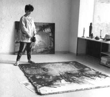 Francés en su estudio de Madrid, en 1961.