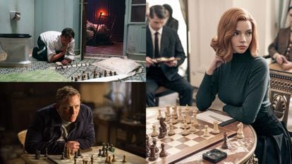 'The Royal Game' (2021), que adapta 'Novela de ajedrez' de Stefan Zweig; Daniel Craig como James Bond en 'Spectre' (2015) y Anya Taylor-Joy en 'Gambito de dama' (2020).