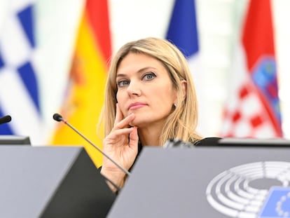 European Parliament vice president, Greek socialist Eva Kaili, at the European Parliament in Strasbourg, France November 22, 2022.