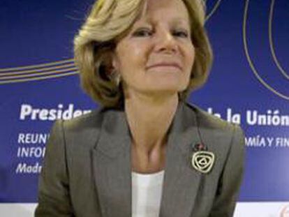La ministra de Economía, Elena Salgado.