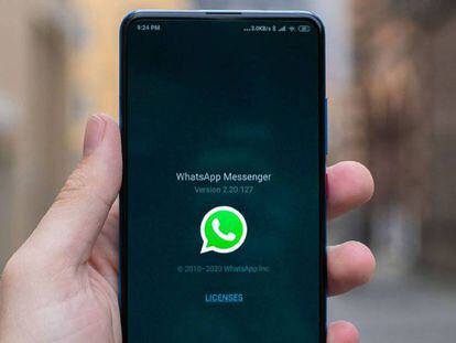WhatsApp en un smartphone.