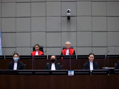 El tribunal que juzga el asesinato del ex primer ministro libanés Rafik Hariri, el 11 de diciembre de 2020 en la localidad neerlandesa de Leidschendam.