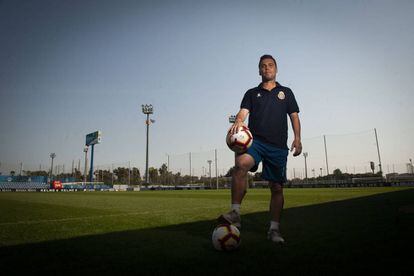 Rubi, en la Ciudad Deportiva del Espanyol. 