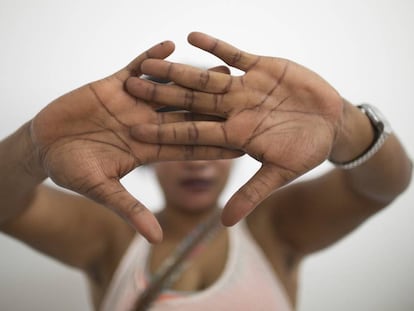 Una mujer que lleg&oacute; a Europa,  v&iacute;ctima de la tratas de personas.
 