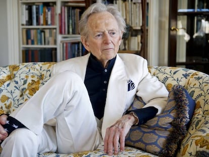 Tom Wolfe, el 26 de juliol del 2017, a la seva casa de Nova York.